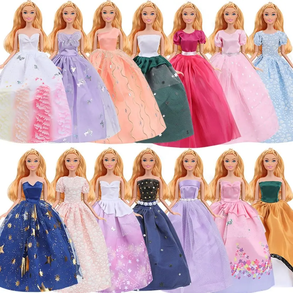 Newest Doll Wedding Dress New Casual Wear Fashion Doll Floral Dresses Handmade DIY Girl Gift 30cm Doll