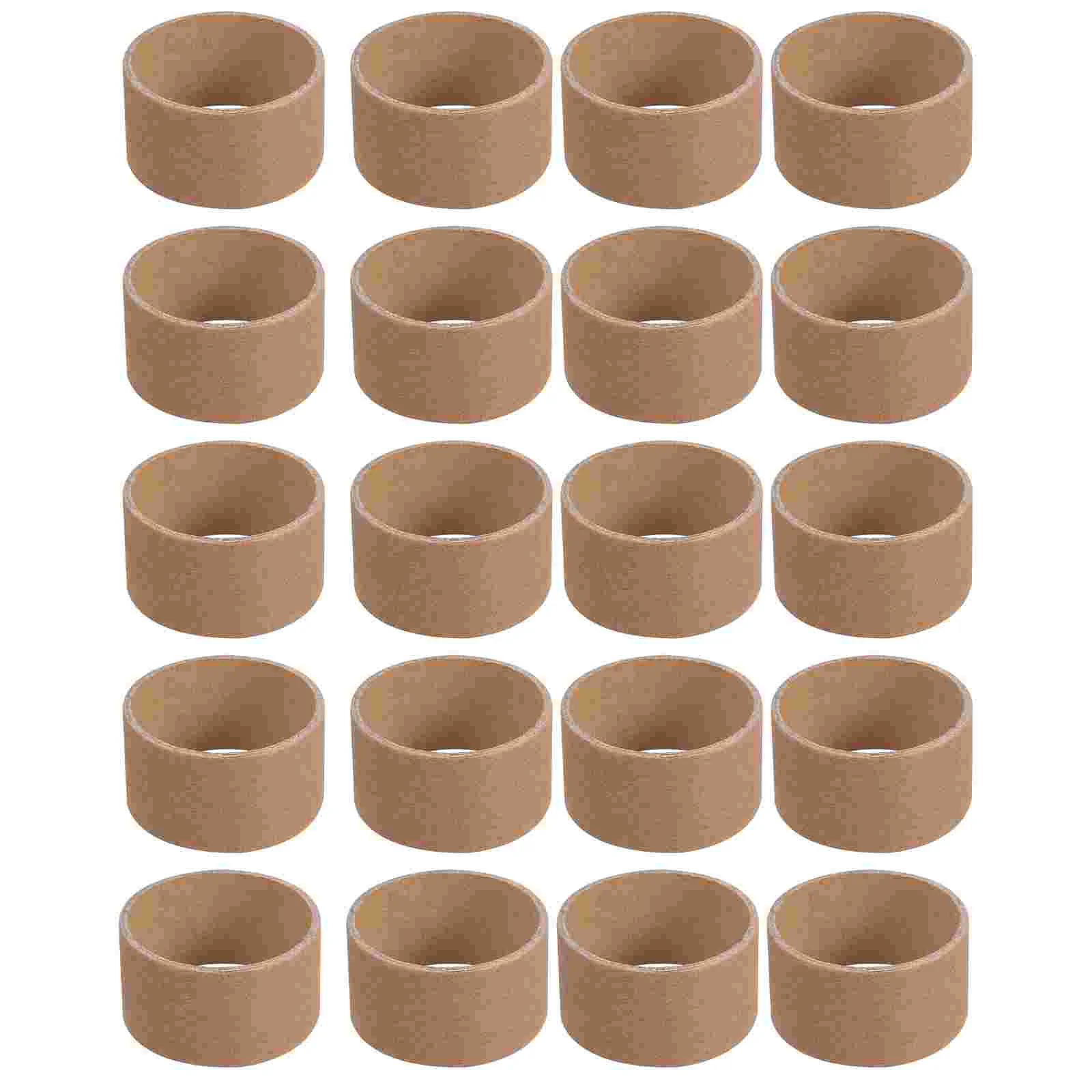 

20 Pcs Handmade Paper Tube for Crafts Brown Cardboard Tubes DIY Round Kids