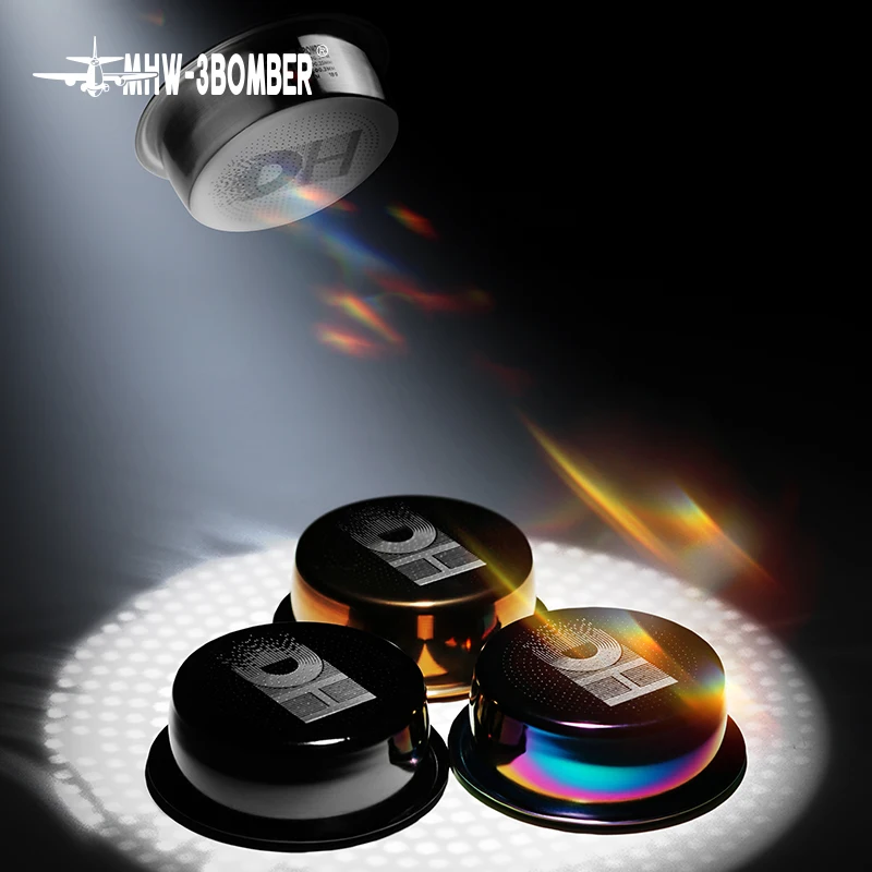 Cesta de Filtro MHW-3BOMBER DH de 18g para Espresso, de Acero Inoxidable y Titanio, para Portafiltro de 58mm, Herramienta de Barista, Accesorios
