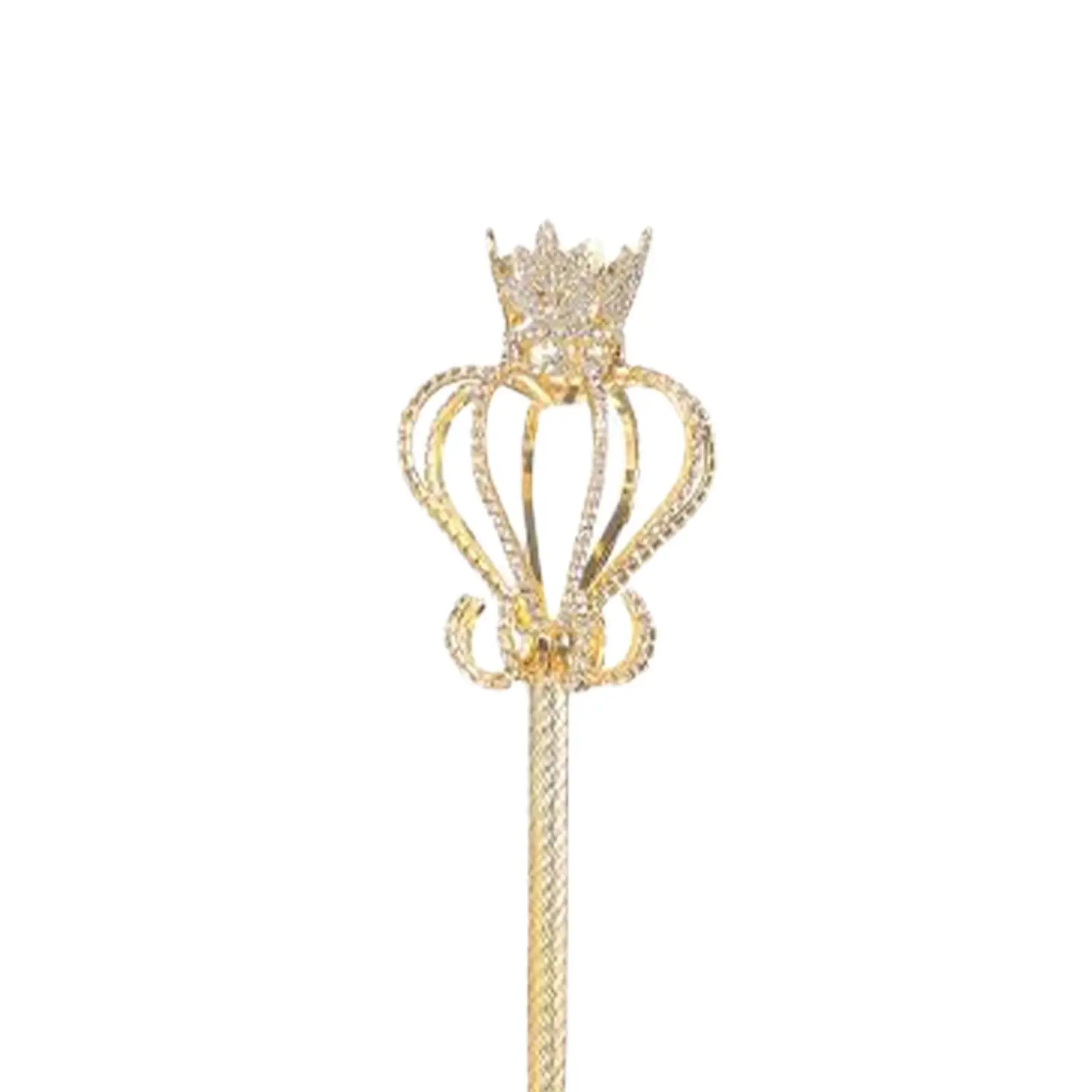 Sparkly Rhinestone Scepter Queen Fairy Princess Wand สําหรับประกวดวันเกิดฮาโลวีนงานแต่งงานเครื่องแต่งกายอุปกรณ์เสริม