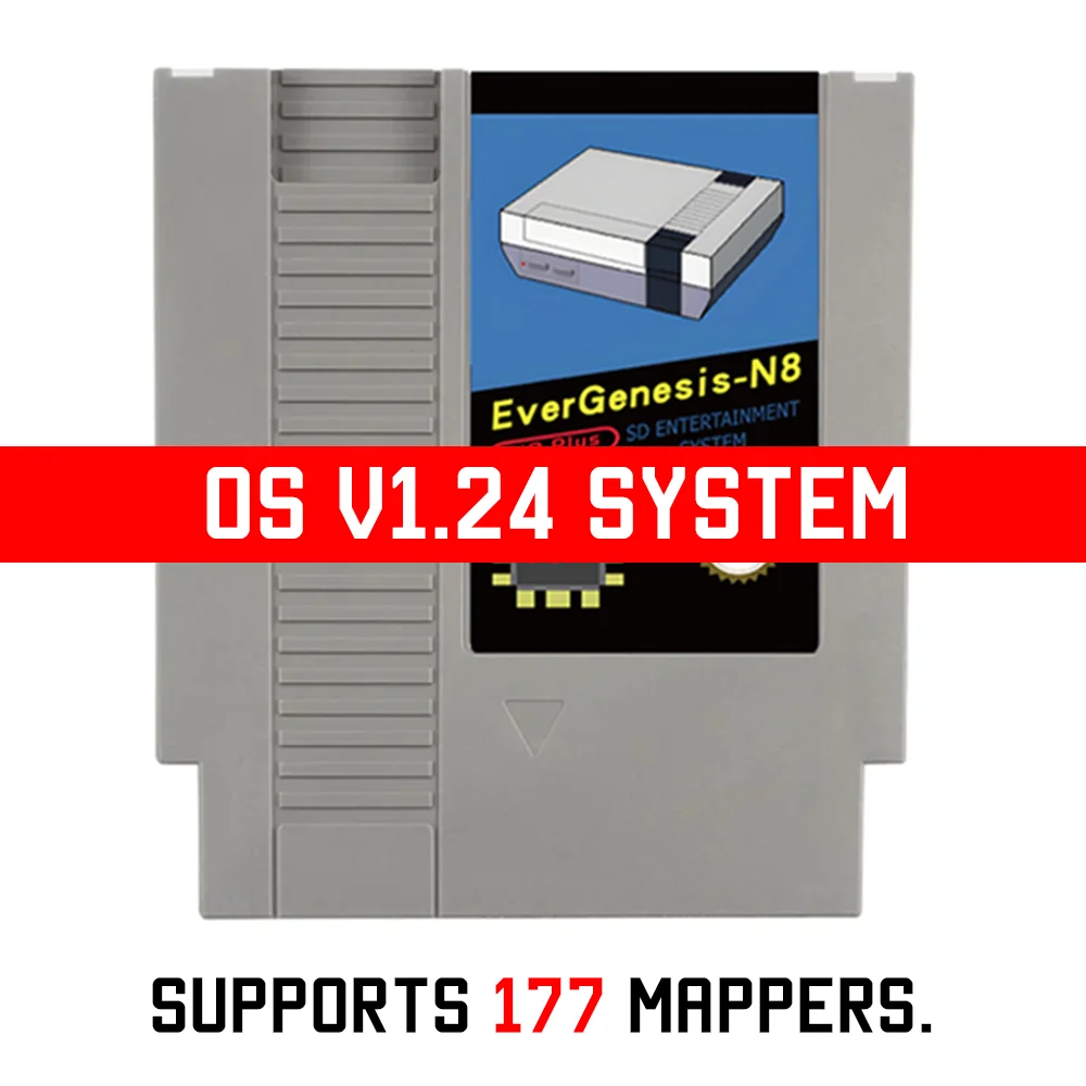New OSV1.24 Version N8 Plus Game Card 1500 in 1 FlashCard EDN8 Cartridge For FC NES US Vedio Game Console With 4G TF Card