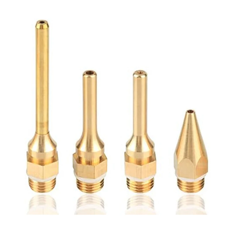 

4Pcs Interchangeable Copper Glue Gunnozzle Set For Hot Melting Glue Guns Bore 2.0Mm 3.0Mm Durable Easy Install Easy To Use