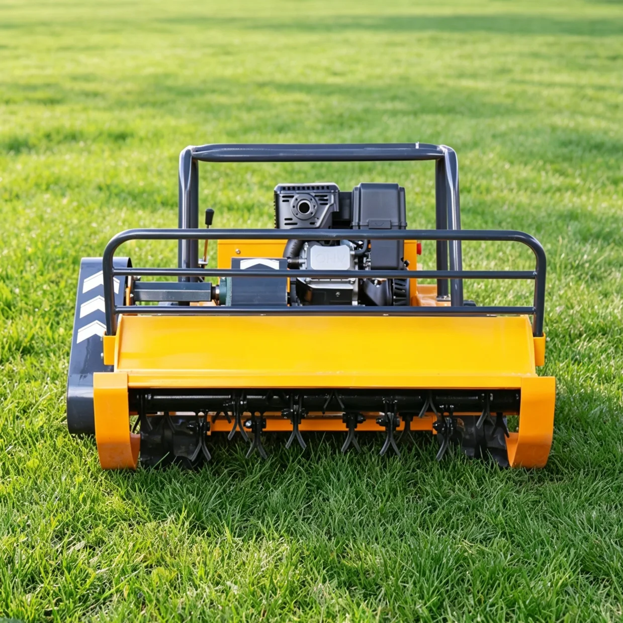 

Customized Remote Control Flail Lawn Mower Petrol Engine Low Fuel Consumption Heavy Duty Grass Cutter for Commercial Use