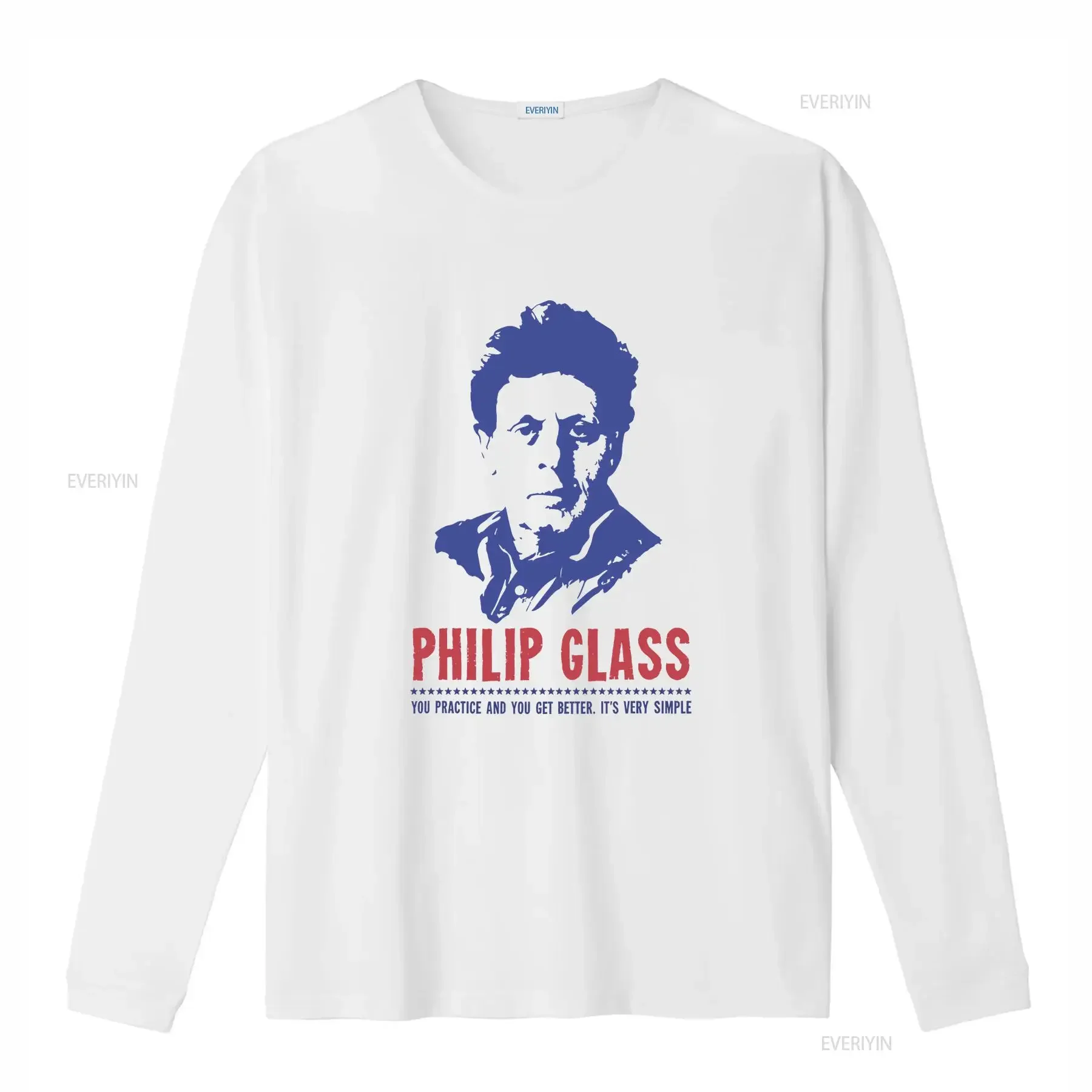 Philip Glass T Shirt classical music vintage Washed Comfortable Slightly graphic designer clothes Unisex Casual Stretched Soft