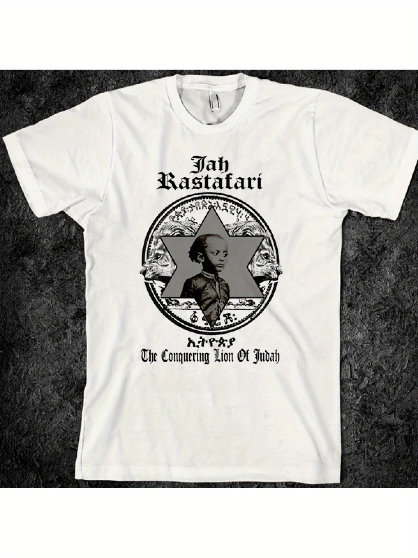 Men's Reggae T-Shirt | Rastafari Judah's Lion, Helena Selassie I, Gregory Isaacs - Unity Spirit - All Seasons, Festival Attire