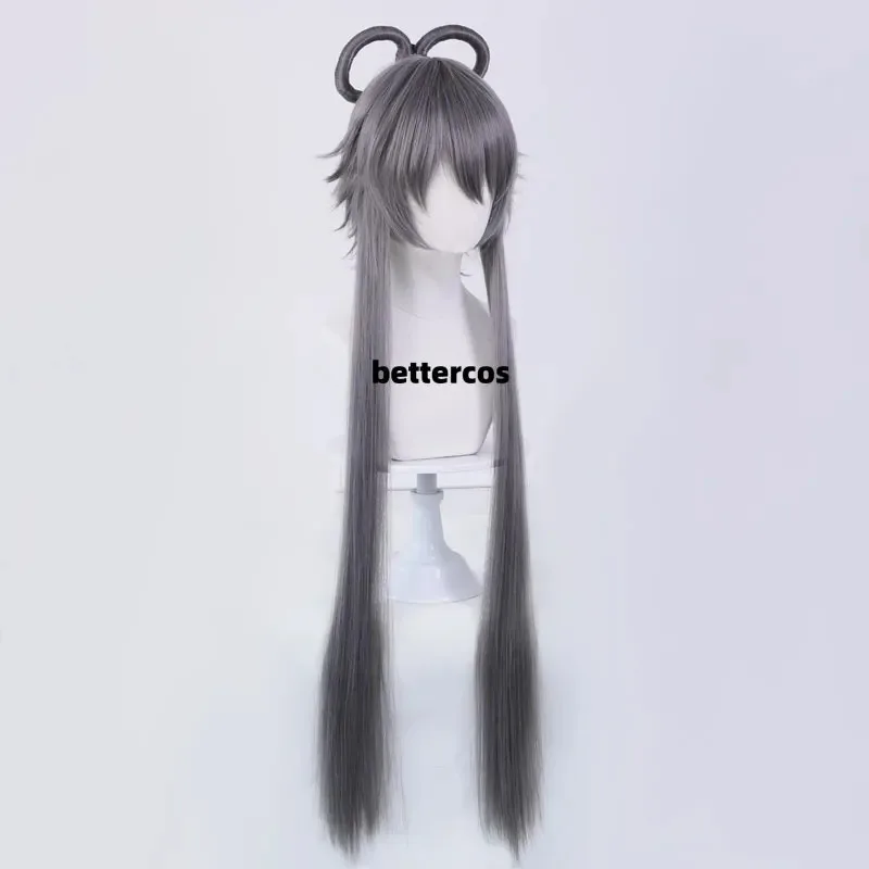Penyanyi Wanita Lucu Panjang Pendek Rambut Abu-abu Luo Tianyi Cosplay Wig GF;54SV,G;89