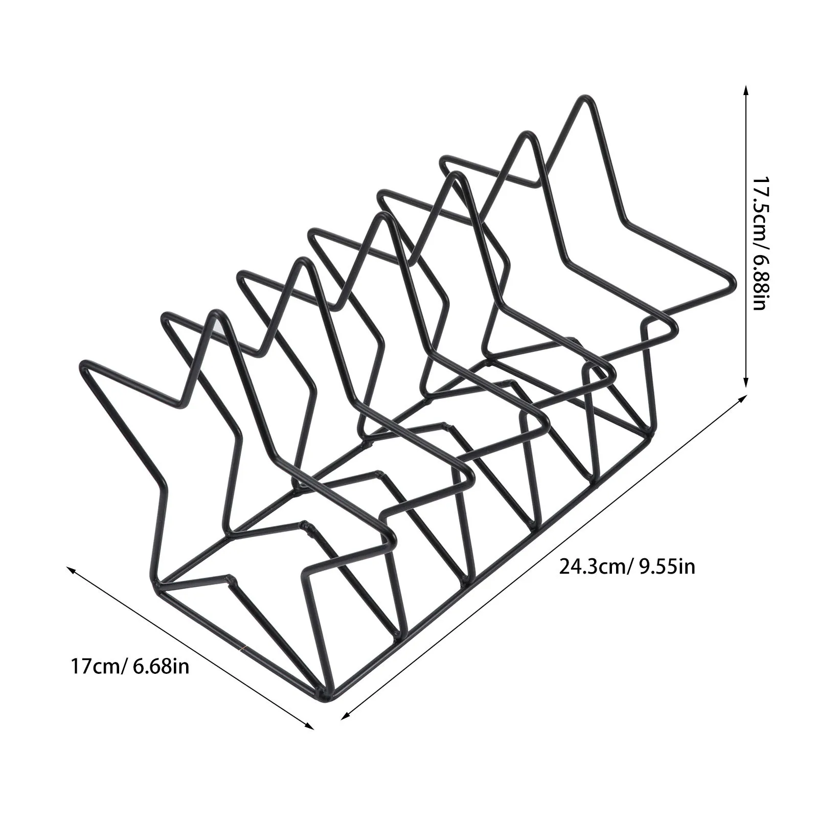 

1pc Five-Pointed Star Bookend Iron Metal Book Rack Desktop Magazine Holder Storage Rack Desk Organizer Display Stand Iron Wire