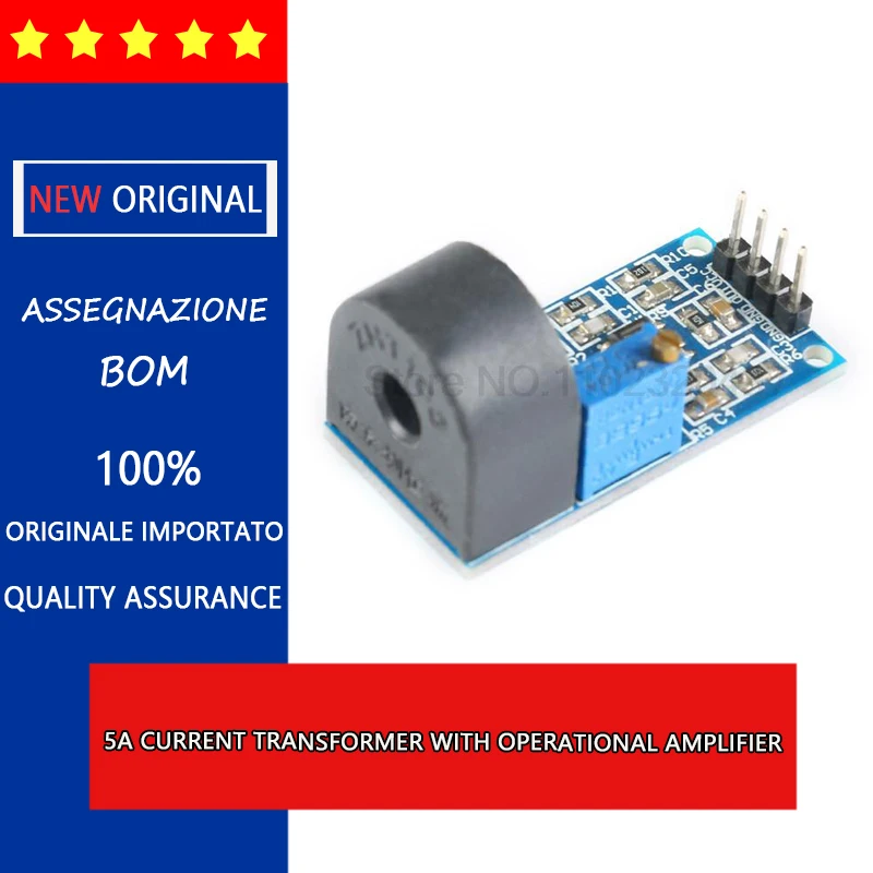 Current transformer module 5A range single-phase AC active output current sensor module