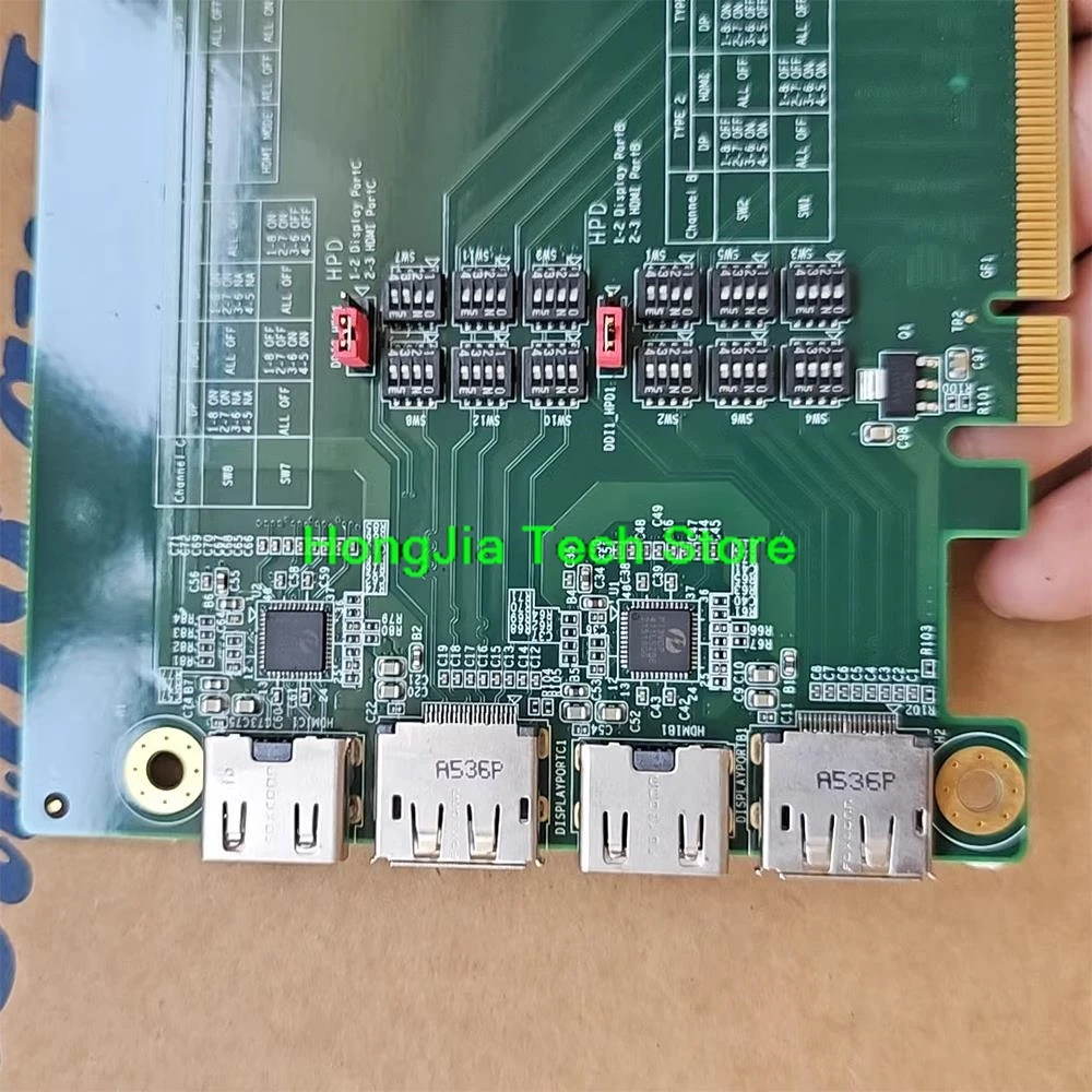 For Advantech Adapter Card SOM-EA20 REV.A1 PCIex16 To 2 HDMI And 2 DP Ports Compatible With SOM-DB5720 Development Board