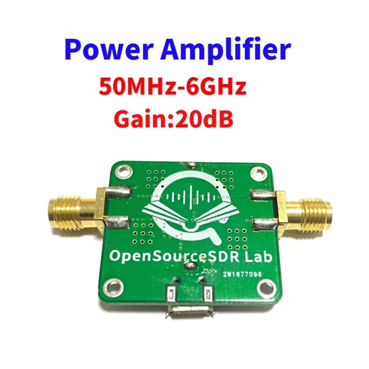 50M-6GHz Low Noise RF Amp Lifier Ultra Wideband Gain 20dB Test Measurement Inspection Signal Sources Conditioning Tool