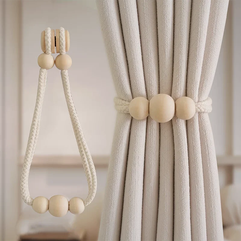 2pcs Korean Ins Style Curtain Strap Decoration New Three-Dimensional Curtain Buckle Curtain Binding Strap