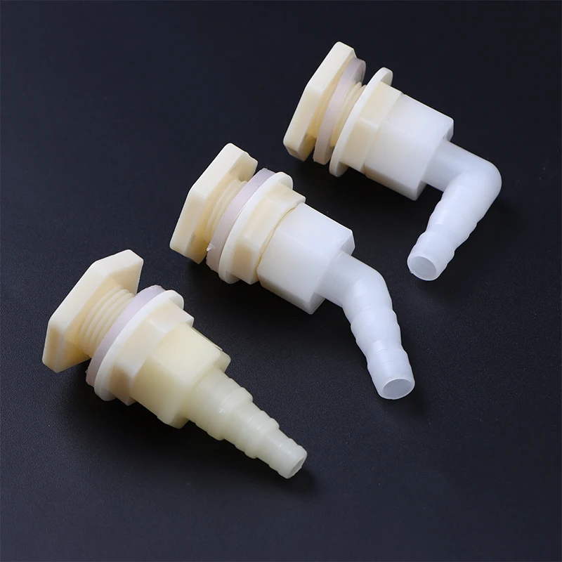 2PCS Plastic Connector Poultry Pet Farming Chicken Rabbit Drinker Barbed Pagoda Joint Coupling Water Tank Hose Outlet Inlet