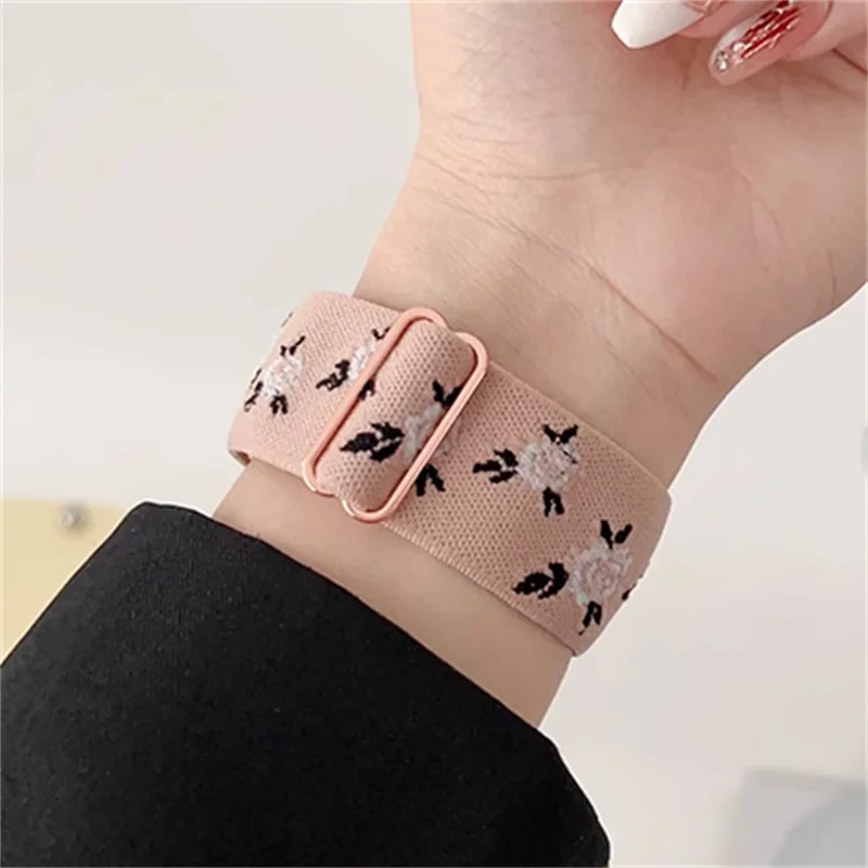 เย็บปักถักร้อยไนลอน + สําหรับ Apple Watch Band 45 44 มม.40 มม.49 มม.41 มม.42 38 มม.Correa สร้อยข้อมือสําหรับ iWatch Series 7 8 6 SE Ultra