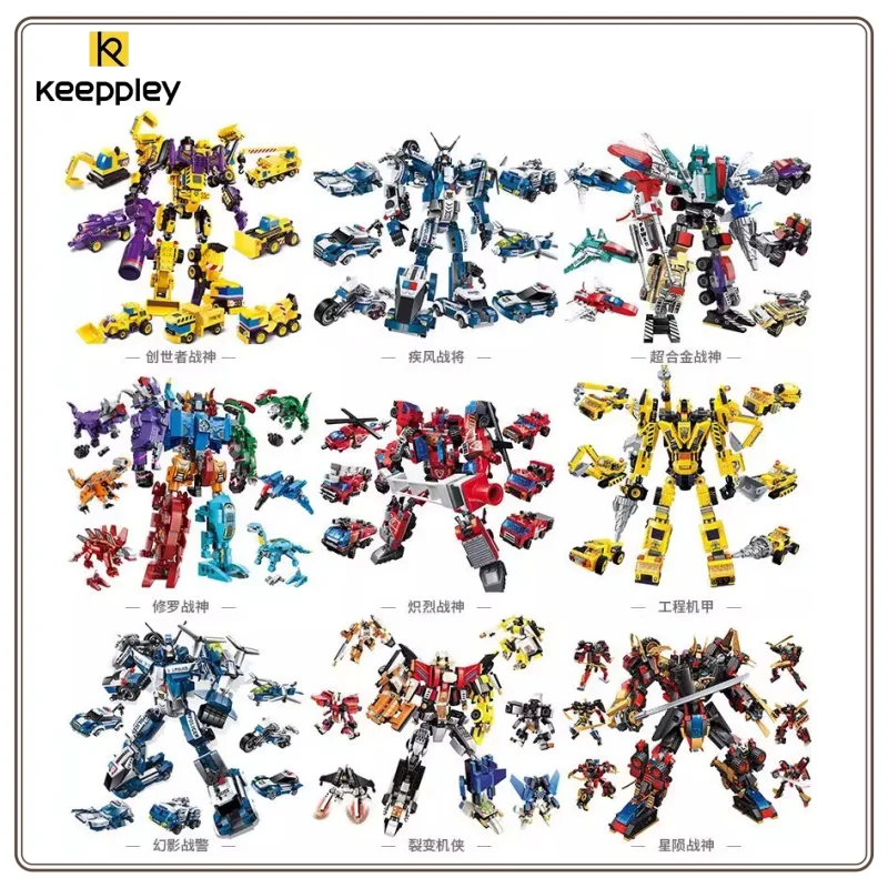 

Keeppley Phantom мужские строительные блоки, игрушечный робот-трансформер, механические военные строительные блоки, детские игрушки, подарок-сюрприз на день рождения