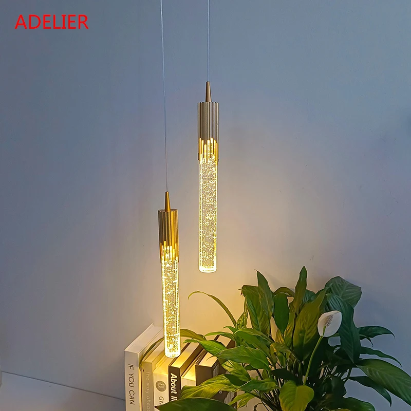 

Modern Luxury Crystal Pendant Lamps Home Decor Bedside Hanging Light For Living Room Kictchen Bedroom Ceiling Chandelier Lights