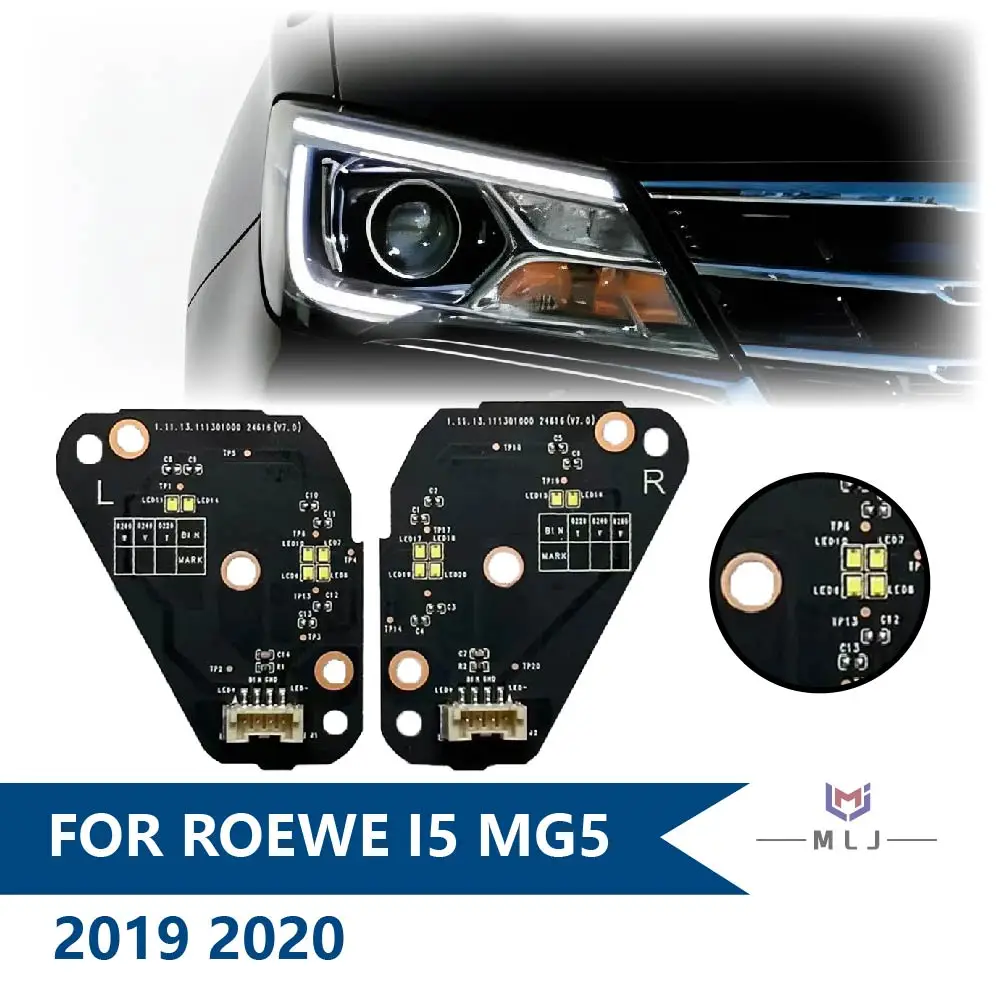 For ROEWE I5 MG5 2019 2020 Headlight LED Angel Eye Chip DRL Daytime Running Light Source Board Module Chip Car Accessories