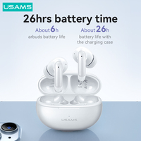 USAMS TWS Wireless Earphones Bluetooth 5.3 26H Long Battery Life 3D Surround Sound in-ear Earbuds for Outdoor Sports Play Music