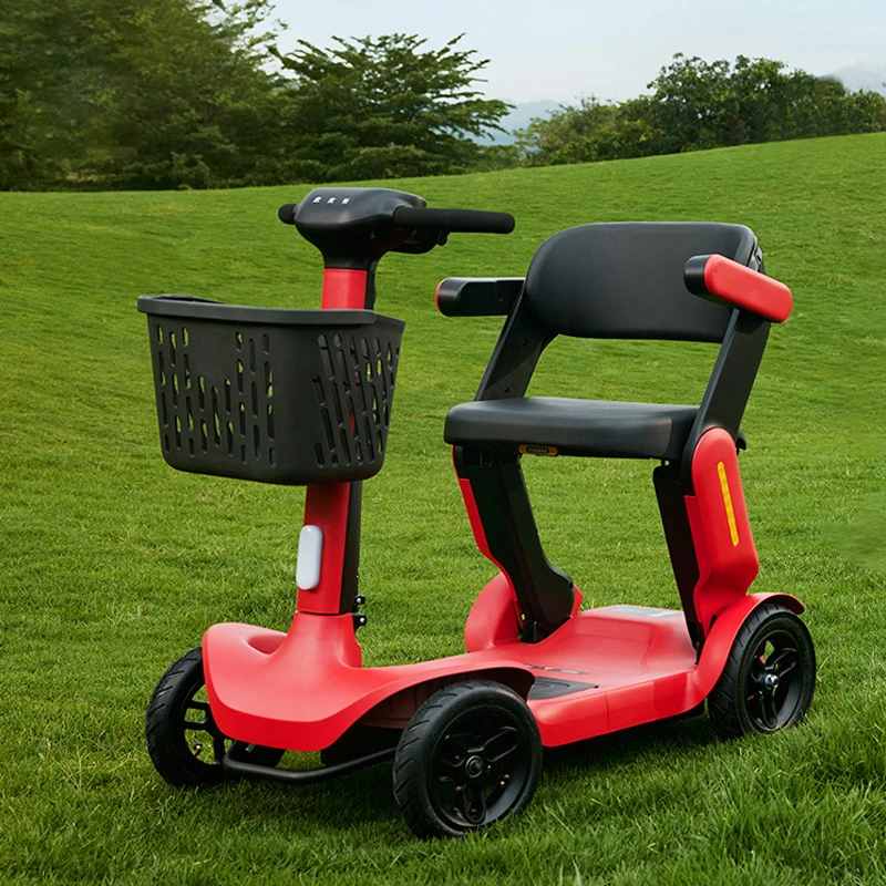 

2025 High-end Intelligent Elderly Mobility Scooter Four-wheel Electric Vehicle Can Be Folded and Carried Safely Electric Scooter