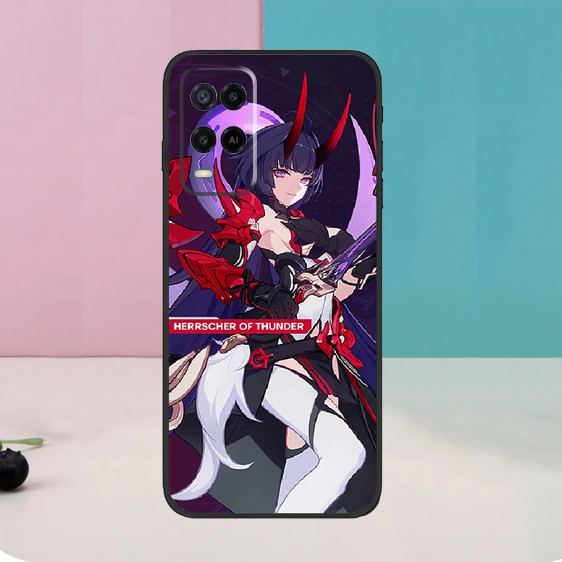 Herrscher of Thunder Honkai Impact 3 For OPPO A98 A78 A58 A5 A9 A15 A17 A57 A77 A96 A76 A16 A54 A74 A94 A52 A72 A57S A53S Case