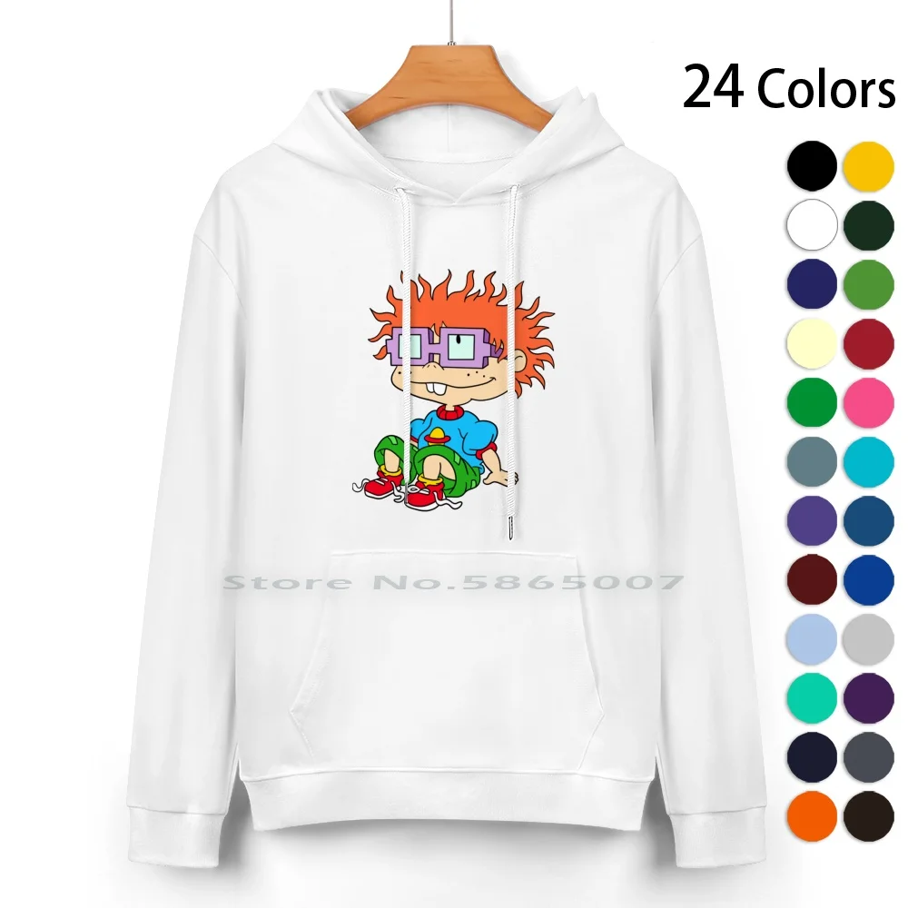 Carlitos Pure Cotton Hoodie Sweater 24 Colors Angelica Nostalgia Reptar Retro 90s Cartoons Funny Kids Nostalgic Tv Animated