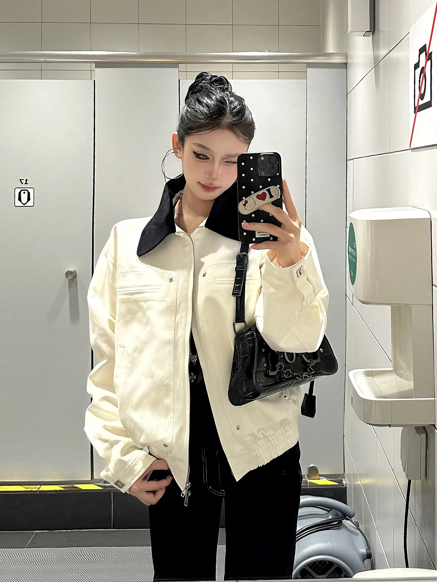 

Street Sle Свободный крой Рабочий джет с кетом для мужчин и женщин Ранняя осень Повседневное универсальное утягивающее верхнее пальто