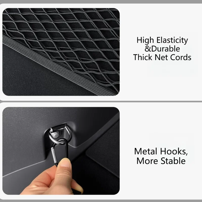 Trunk Cargo Net Luggage Storage Organizer Elastic Fixed Mesh Pocket Interior Accessories For Toyota RAV4/Wildlander 2020-2026