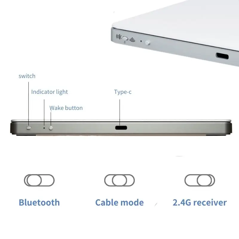 Imagem -02 - Zexxivop-trackpad Multi-função Touchpad Bluetooth Recarregável sem Fio Laptop Ipad Ios Mac