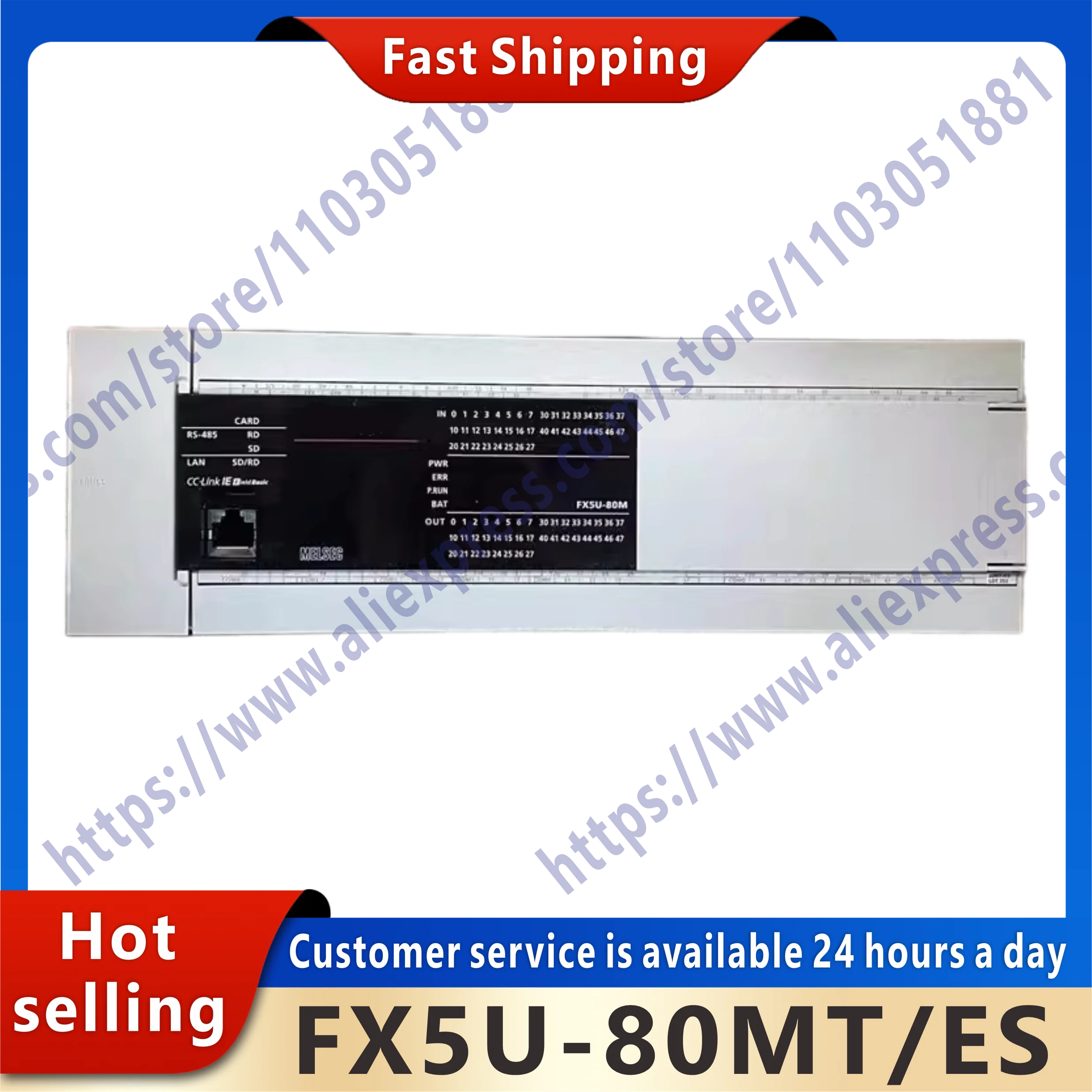 100% tested FX5U-80MT/ES FX5U 80MT ES module function perfectly