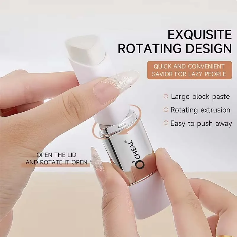 2-in-1 Temperature Changing Foundation Stick Face Concealer Coverage Pores Double-Headed Facial Matte Foundation Cream Makeup