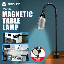 SUNSHINE SS-804 Magnetic Light Lamp Magnetically adsorbed base COB wick Lamp Aluminum lampshade Workbench Lamp Cleanroom Lamp