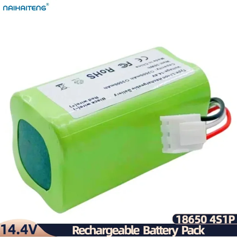 14.4V 14.8V 2600mAh 3500mAh For Vacuum Cleaner Sweeping Robot Midea R3-L101C UPCAN R1 Rechargeable Li-ion Battery Pack Wholesale