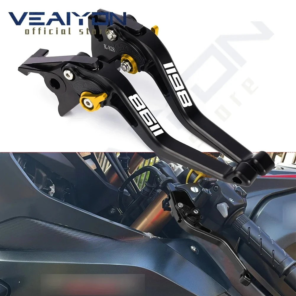 

Для Ducati 1198 R S 1198R 1198S 2009 2010 2011, аксессуары для мотоциклов, алюминиевые регулируемые выдвижные рычаги тормоза и сцепления с ЧПУ
