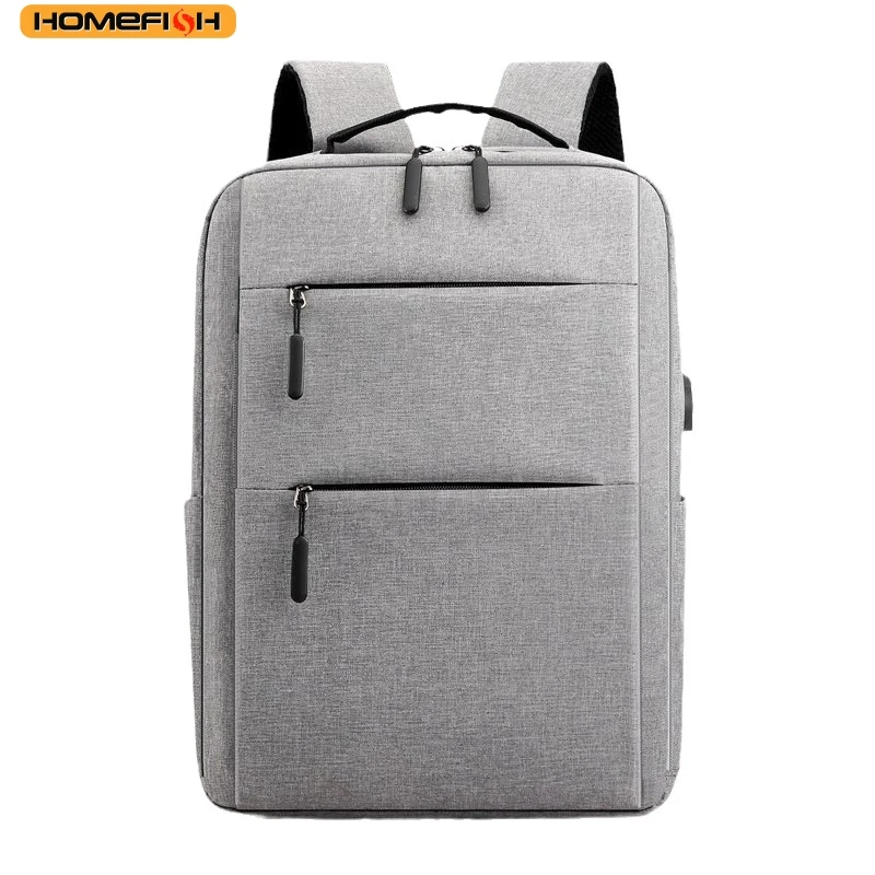 HOMEFISH Large Capacity Multi-compartment Laptop Backpack for Men Women, 13-15 Inch Zipper Business Travel Daypack