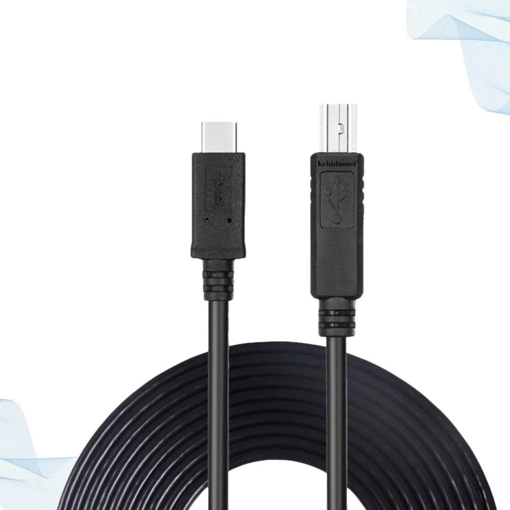 

Type-C Printer 8M Usb 3.0 Data Cable For Hard Drive Black Corrosion Usb Printer Cable Resistant