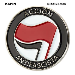 Accion Antifascista Pin Brooch Lapel Pins Badges Brooch Badge on Backpack