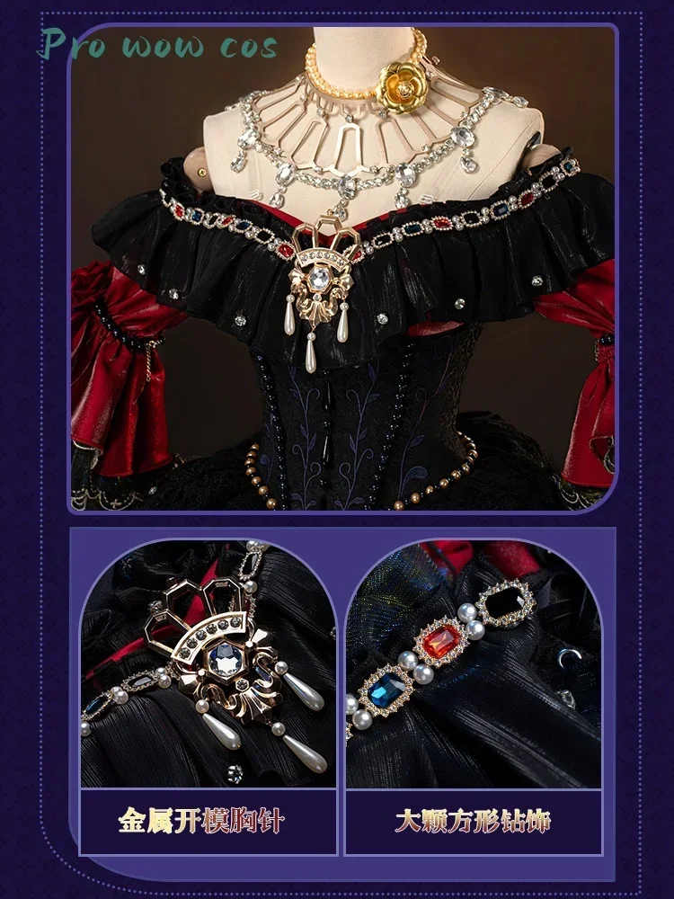 Pro Wow Cos Mary/Bloody Queen Cosplay Kostuum Voor Halloween Kerstfeest Comic Con Anime Game 2025