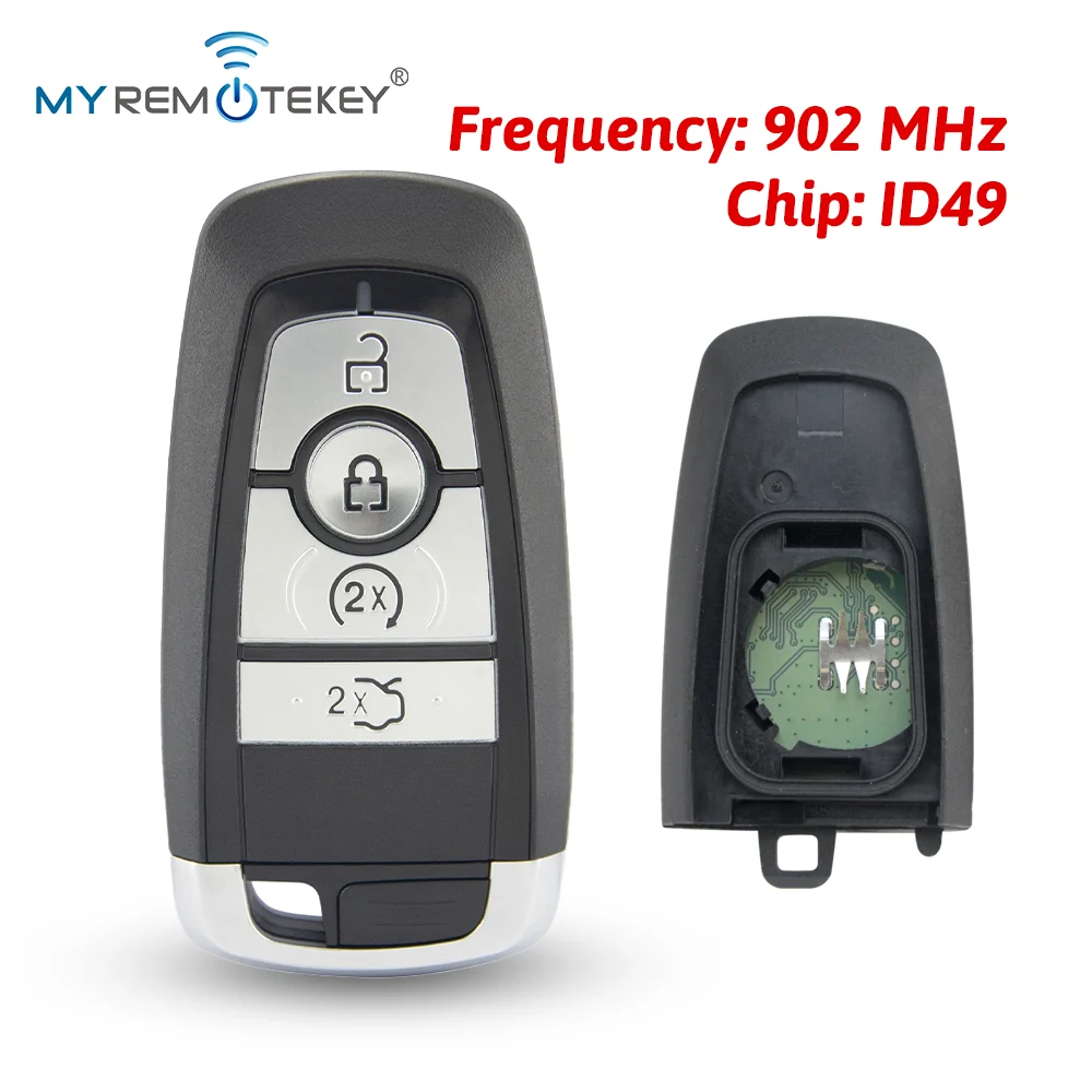 

Смарт-ключ MYREMOTEKEY, 4 кнопки, чип ID49 902 МГц, NCF2951F для Ford Edge Explorer Fusion Mustang FCC A2C93142600 2017-2020 гг.