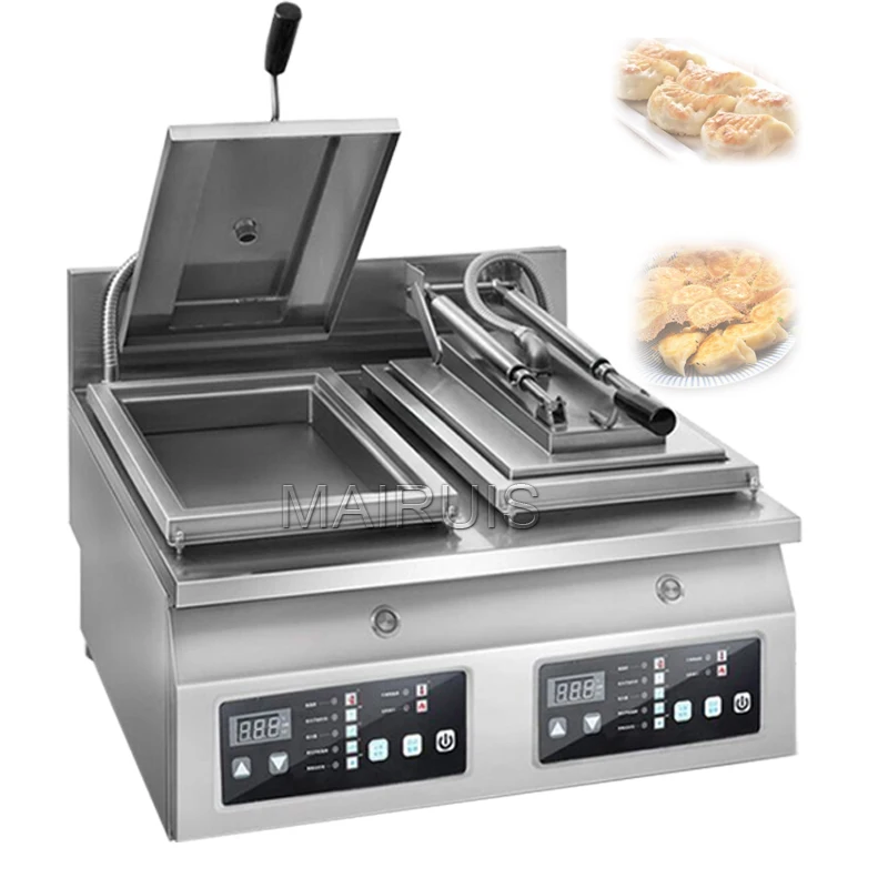 Automatic Dumpling Fried Machine Commercial  Dumpling Buns Rice Pasta Steak Fryer Frying Pan