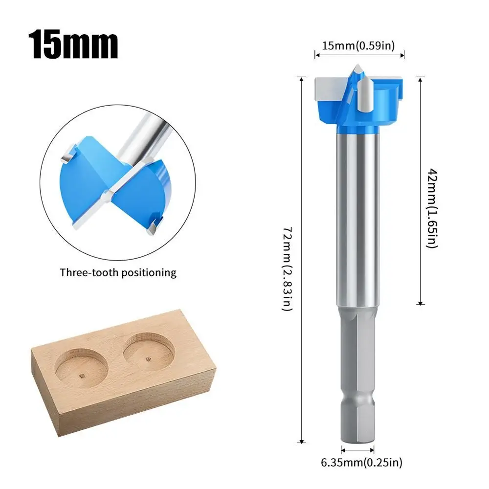 Imagem -05 - Dobradiça Boring Bit Abridor de Auger de Carboneto de Tungstênio Substituição de Broca de Hexágono Shank Ferramenta de Carpintaria Prática Acessórios