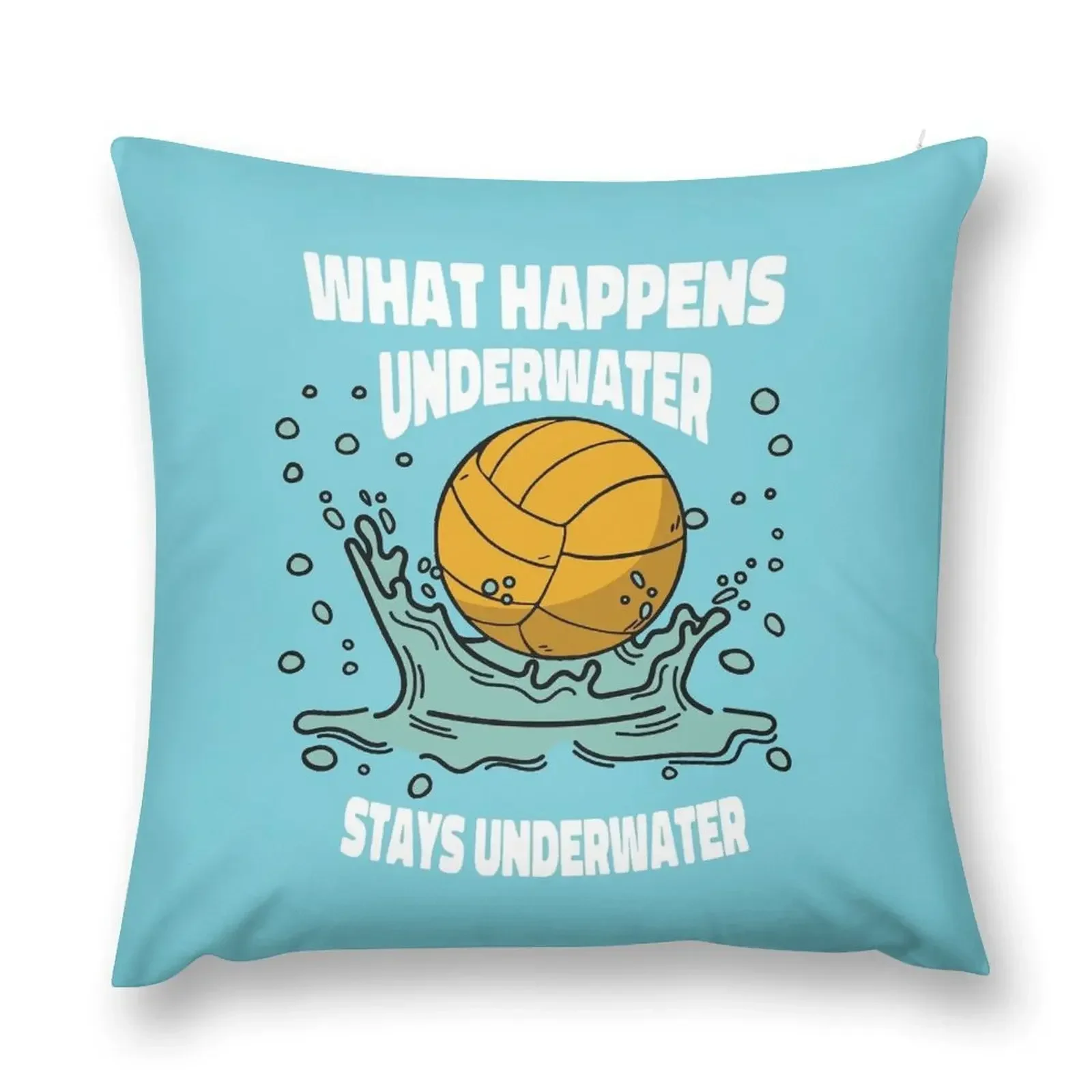 Funny Water Polo Player Ball Cartoon Throw Pillow Sofa Cover Cushions For Sofa pillow