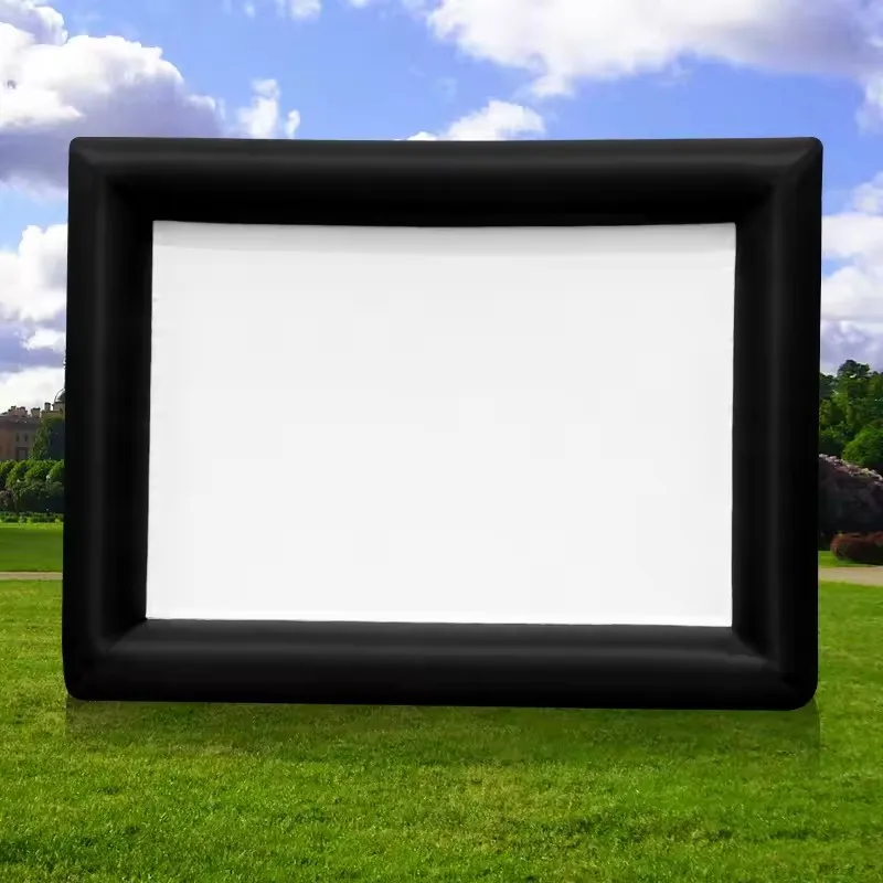 Outdoor Inflatable Movie Screen, Giant Air Projector Screen for Backyard Cinema, Party, Event, Wedding, Oxford Fabric Blow Up Pr