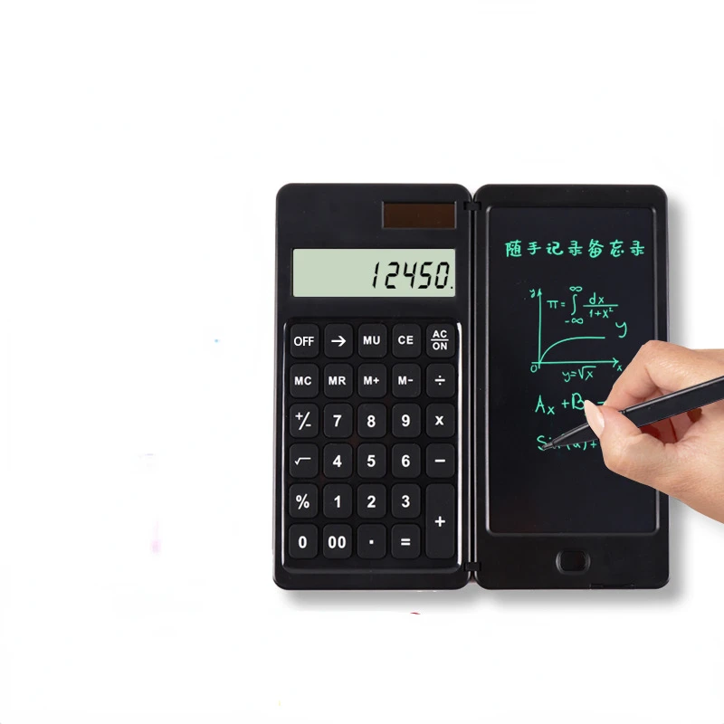 New Solar Folding Calculator Handwriting Pad Portable Computer Business Gift LCD Handwriting Pad