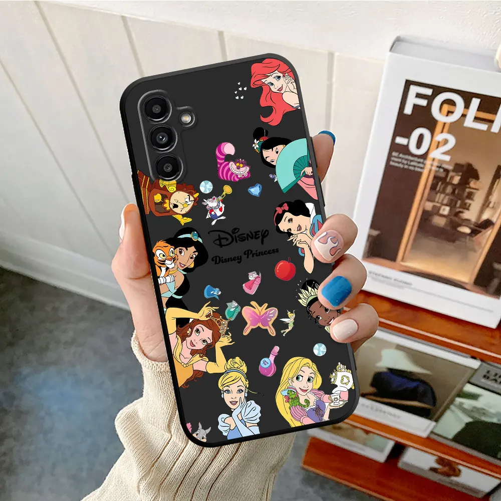 Disney Princess Cute Phone Case dla Samsung Galaxy A70 A03s A10 A10s A51 A04e A30 A02 A20e A01 A41 A04s A40 A02s A50 A03 Cover