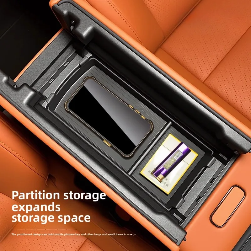 

For Toyota BZ3X Platinum 3X Car Central Control Armrest Storage Box Lower Storage Organizer