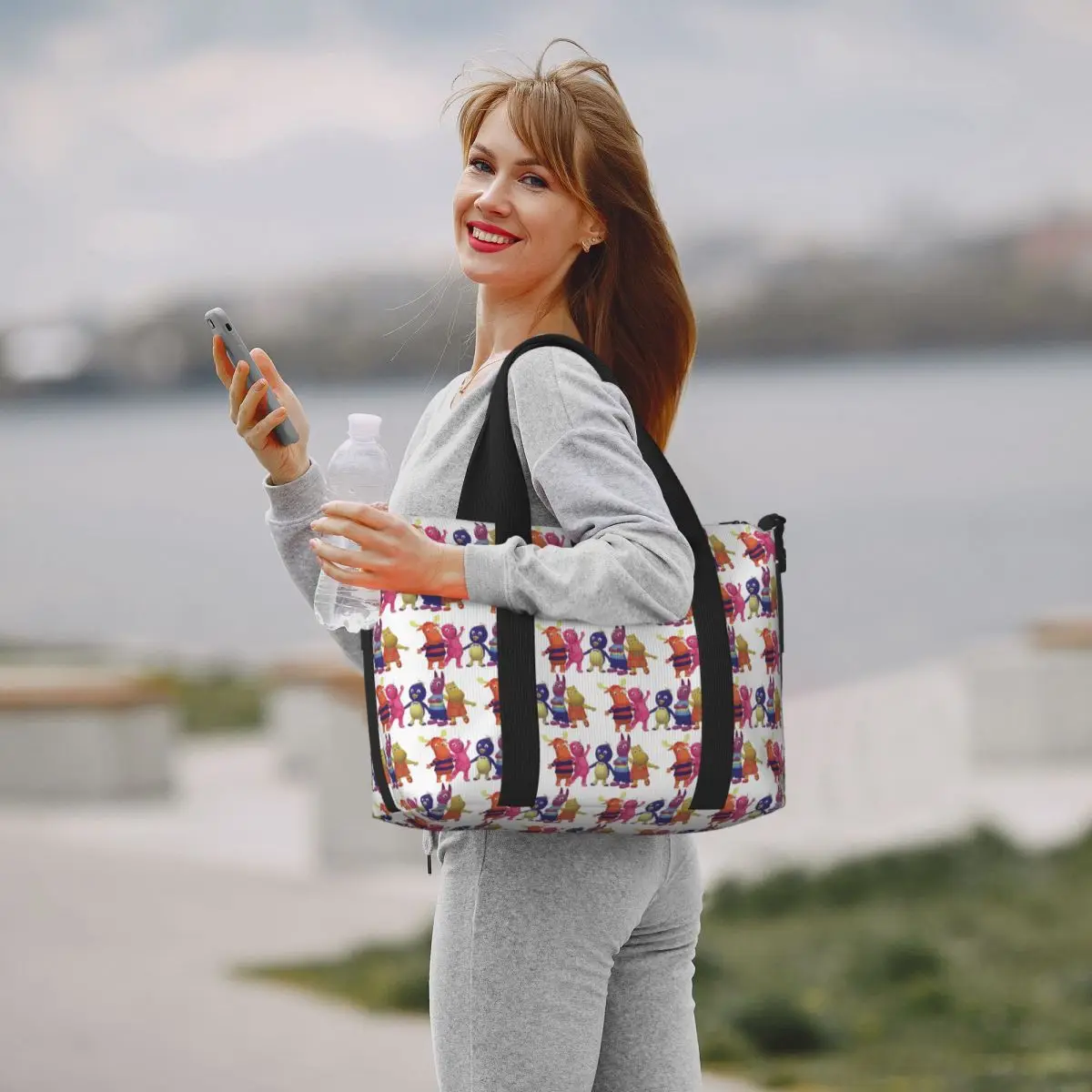 

Custom Backyardigans Beach Travel Bag Large Capacity Tote Bags for Gym Sport Women Shopping Duffle Shoulder Bag
