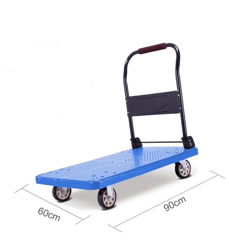 عربات مستودع عربة شاحنة يدوية مطوية للتسوق والتخزين عربة منصة محمولة وعربة للأدوات