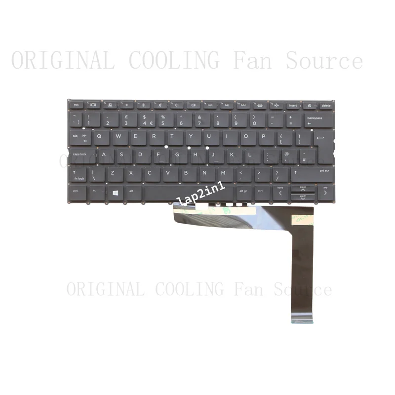 R+  New for HP Elite Folio 13.5 inch 2-in-1 UK English Backlit Keyboard SN7192BL2