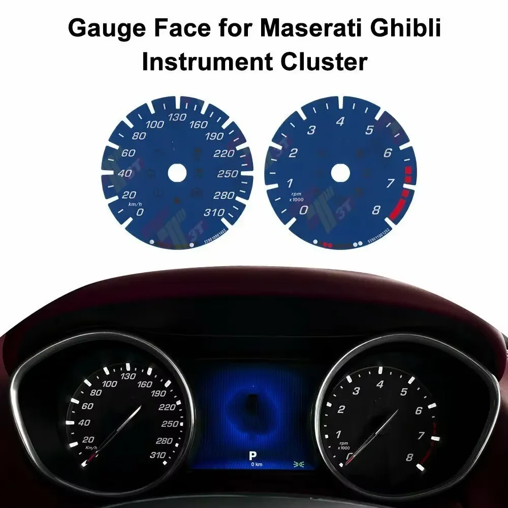 Counter Faces Gauge 310KM/H For Maserati Quattroporte Levante Ghibli Instrument Cluster DIALS