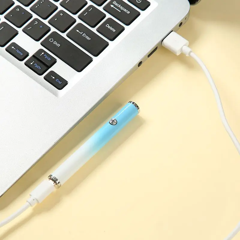 Rechargeable Lighter,Windproof Electric Lighter,Slim Cylindrical Gradient Design,USB Lighter for CigarettesPortablePocketLighter