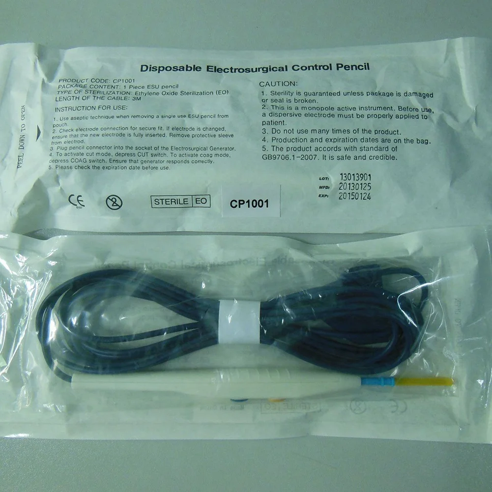 AT4110Pcs Einweg Chirurgie ESU Bleistift Hochfrequenz Einweg Elektrochirurgie LEEP Unipolar Elektrische Messer Stift